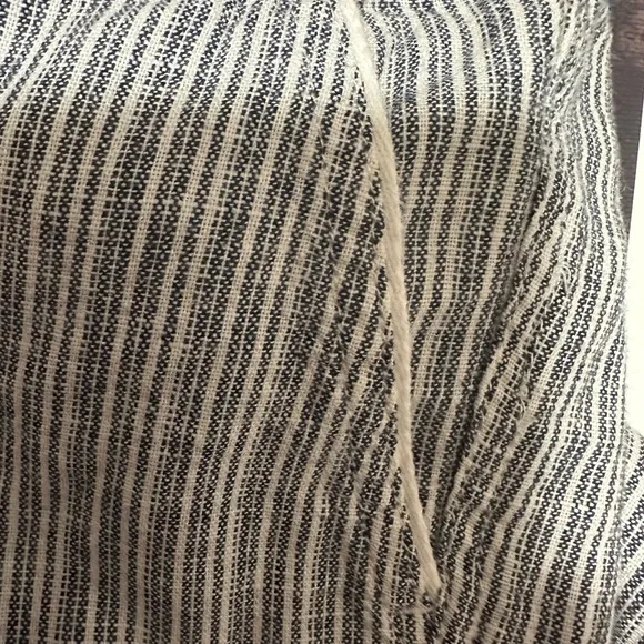 Caslon Blue and White Striped Linen Pants XS - Picture 4 of 5